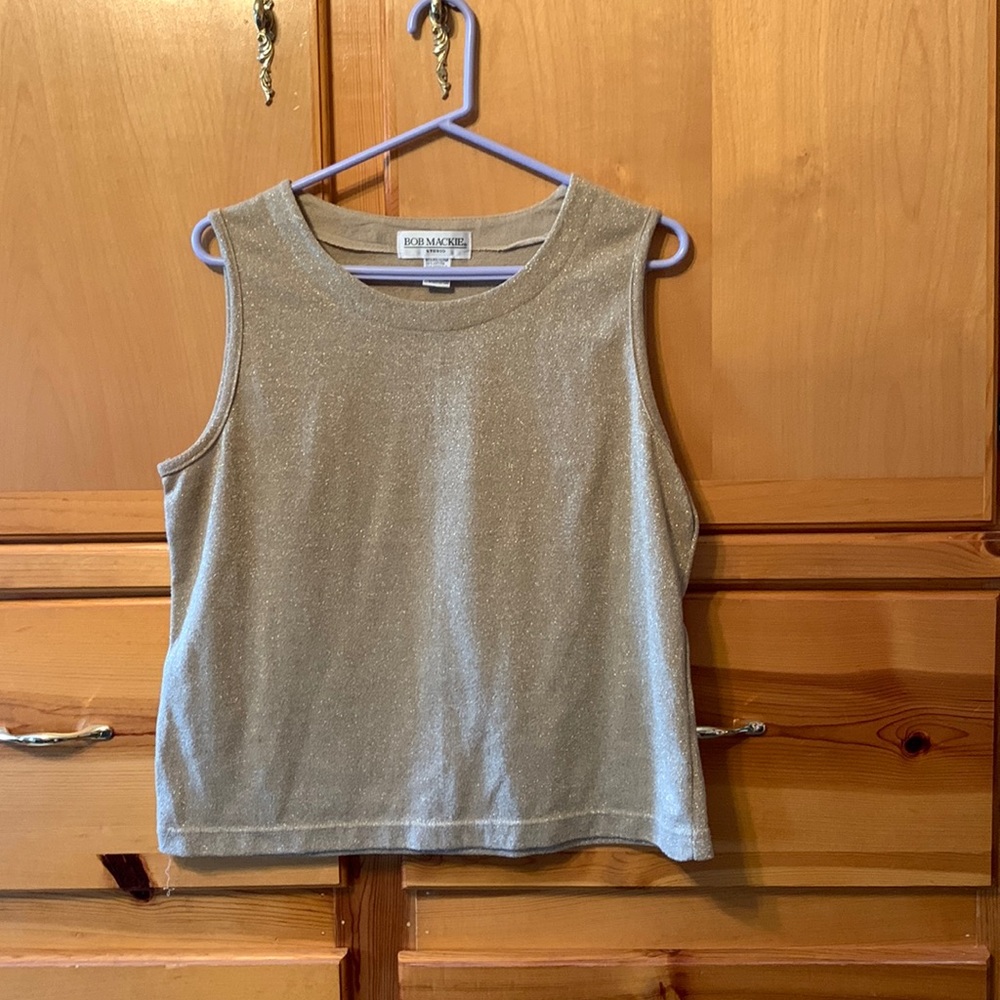 Vintage Bob Mackie large glitter top